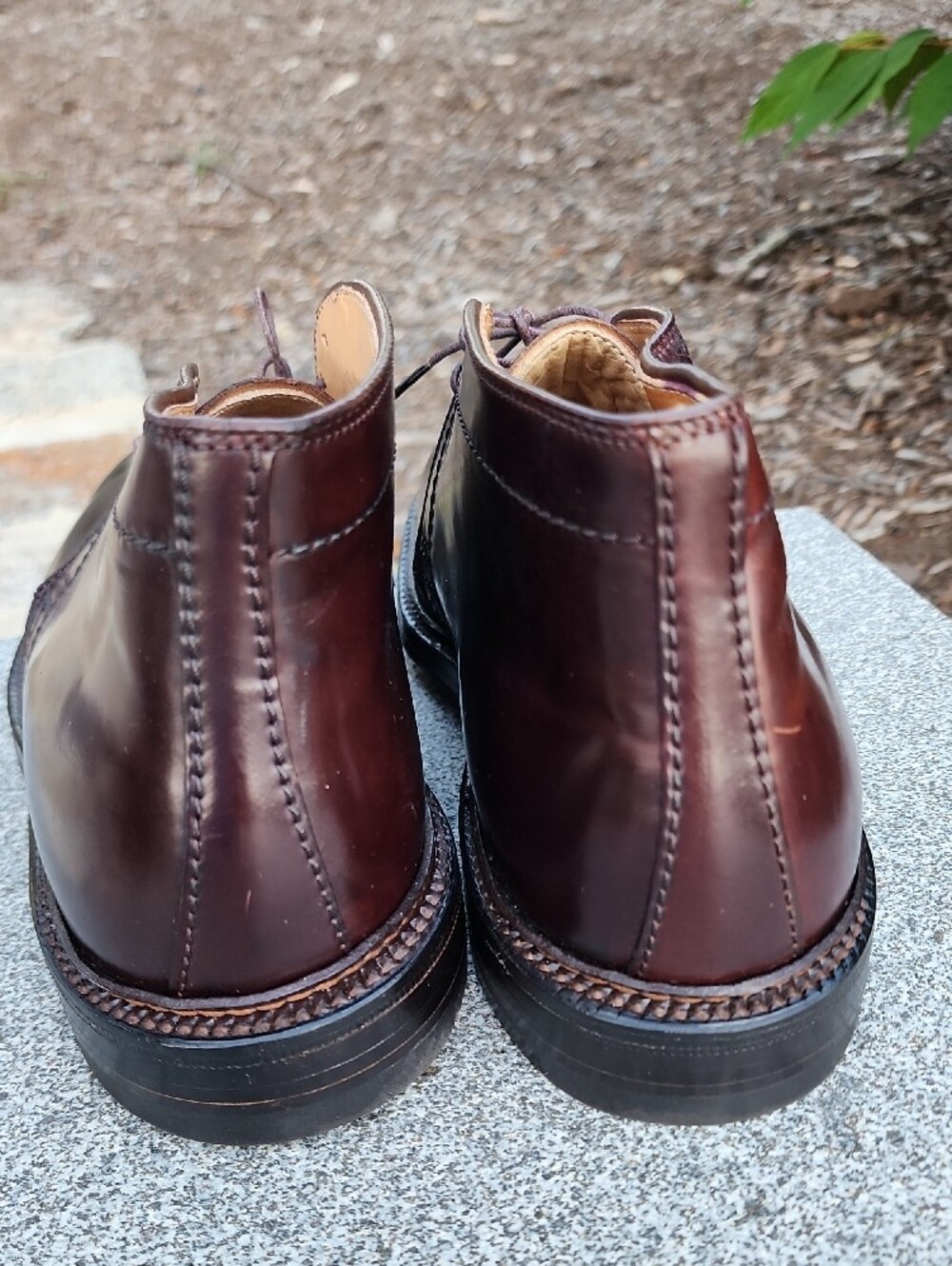 Alden 1357 Color # 8 Shell Cordovan Leather Chukka Boots size 7.5 Width B / D - Picture 5 of 16